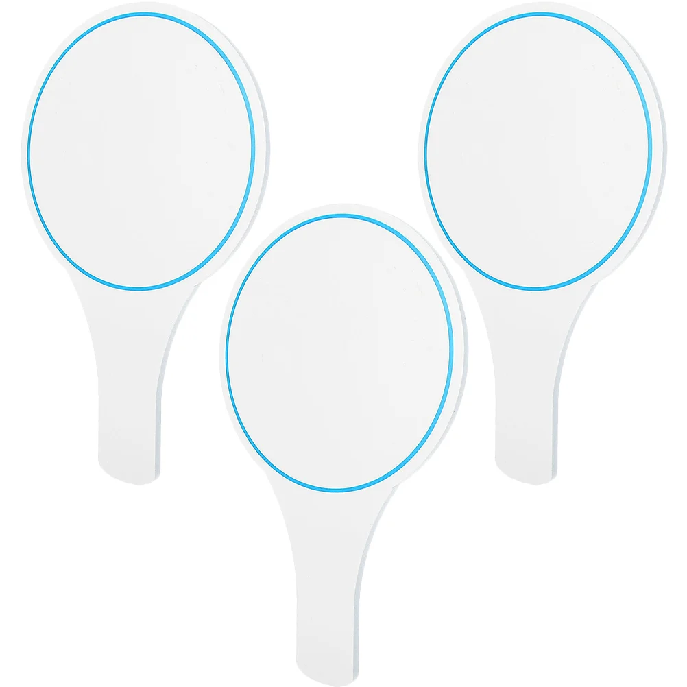 

3pcs Dry Erase Markers Blank Scoreboard Auction Paddles Dry Erase Answer Paddles