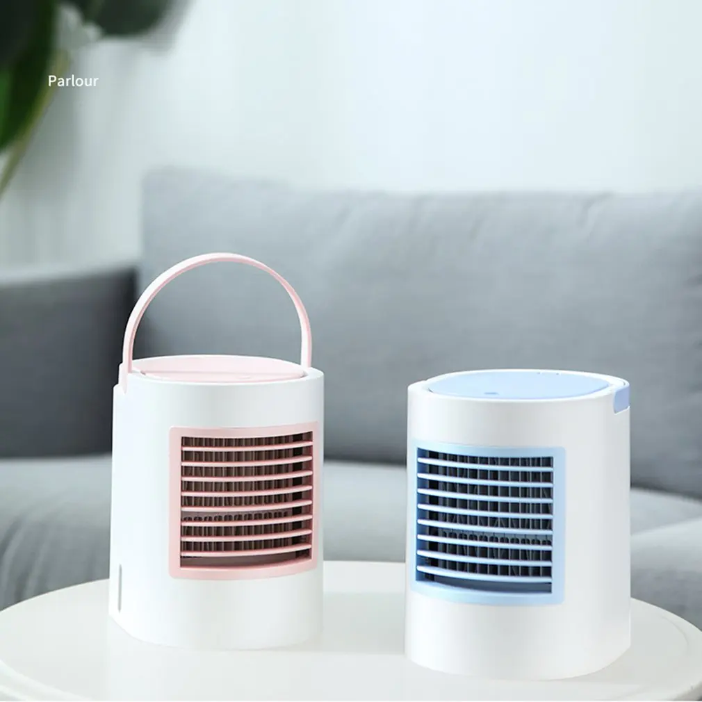 

WT-F11 Mini USB Portable Air Cooler Fan Air Conditioner Light Desktop Air Cooling Fan Humidifier Purifier For Office Bedroom