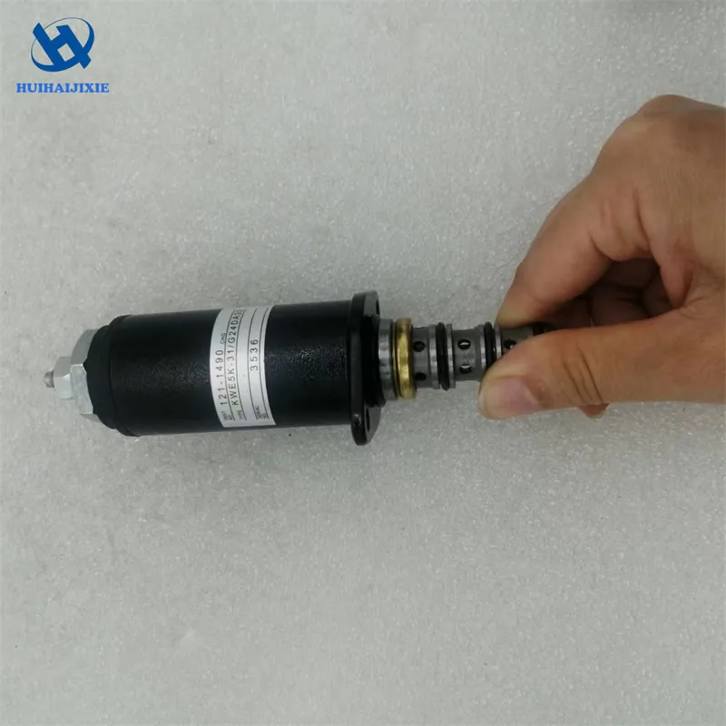 

High quality Solenoid Valve 121-1490 1211490 KWE5K-31/G24YA30 for CAT Excavator 320B 322C 325B 325C 325D 311B 312B 312C 315C