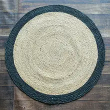 Juta tapetes 100% natural juta rural tapete artesanal boêmio casa moderna sala de estar tapetes estilo country vintage (3)