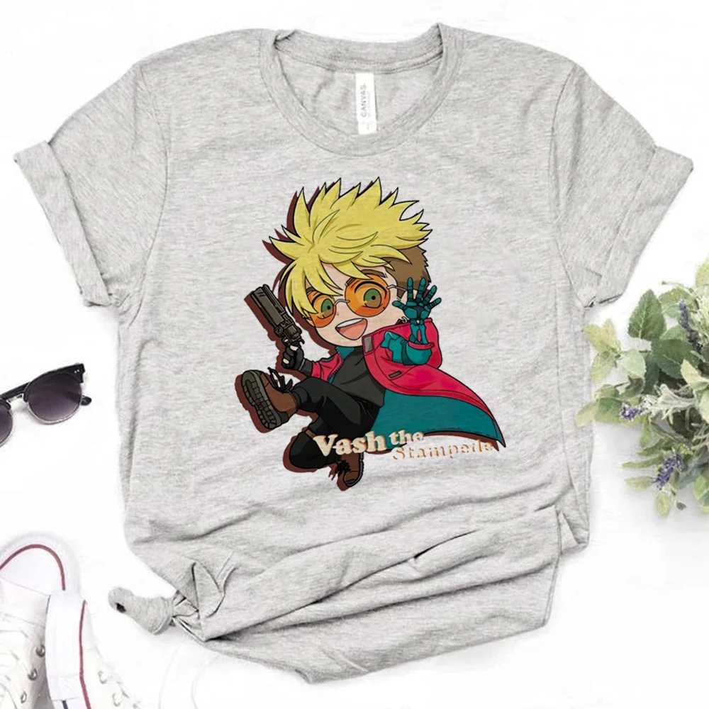 

Женская графическая футболка Trigun Y2K, Модель 2000s одежда с изображением комиксов