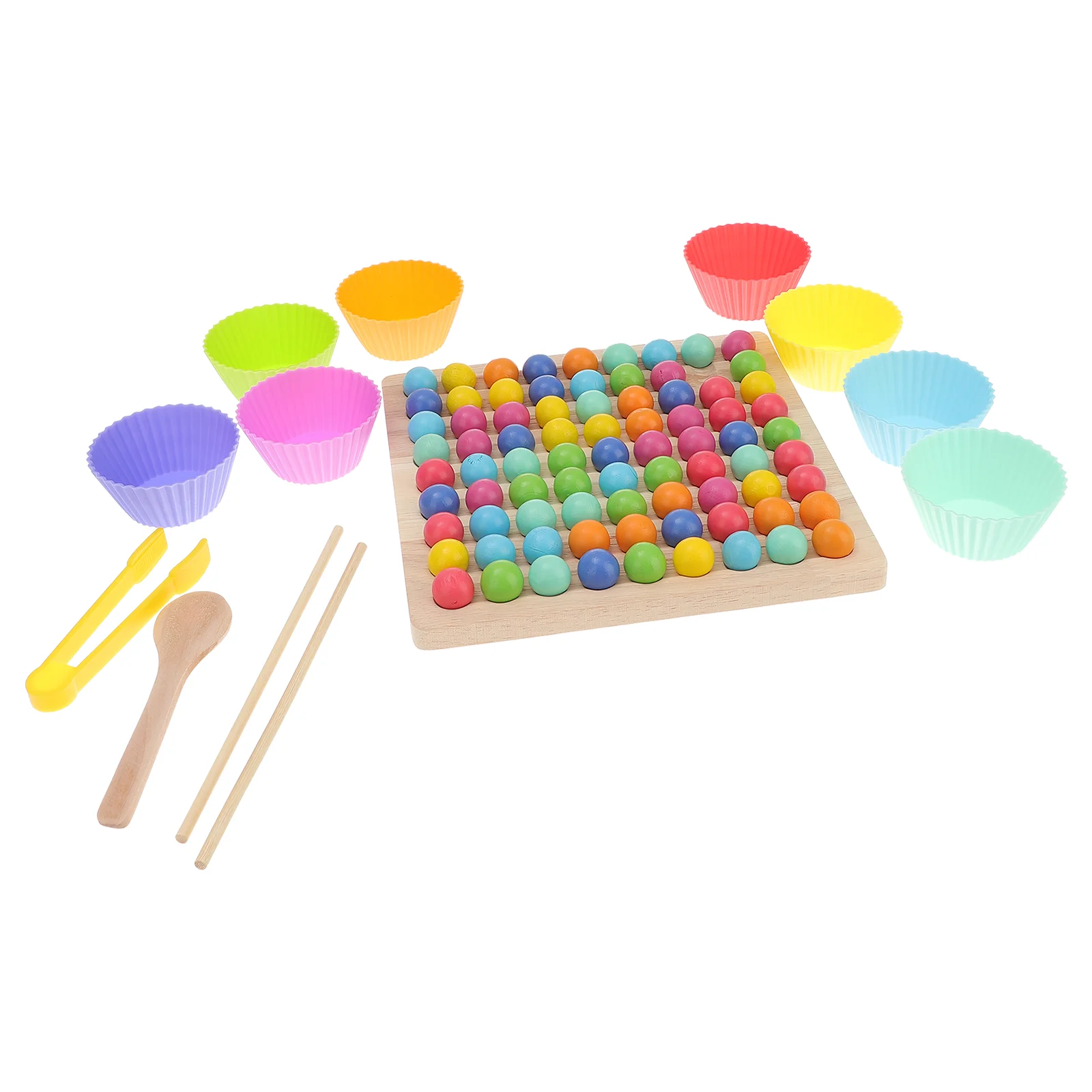 

Color Beads Match Wooden Peg Board Game Checkerboard Kids Birthday Gift Plastic Toy
