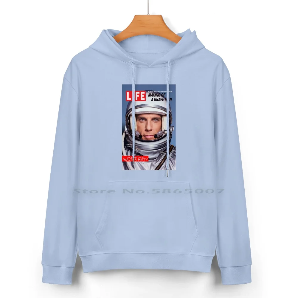 Толстовка с капюшоном из чистого хлопка секретная жизнь Уолтера митти 24 цвета