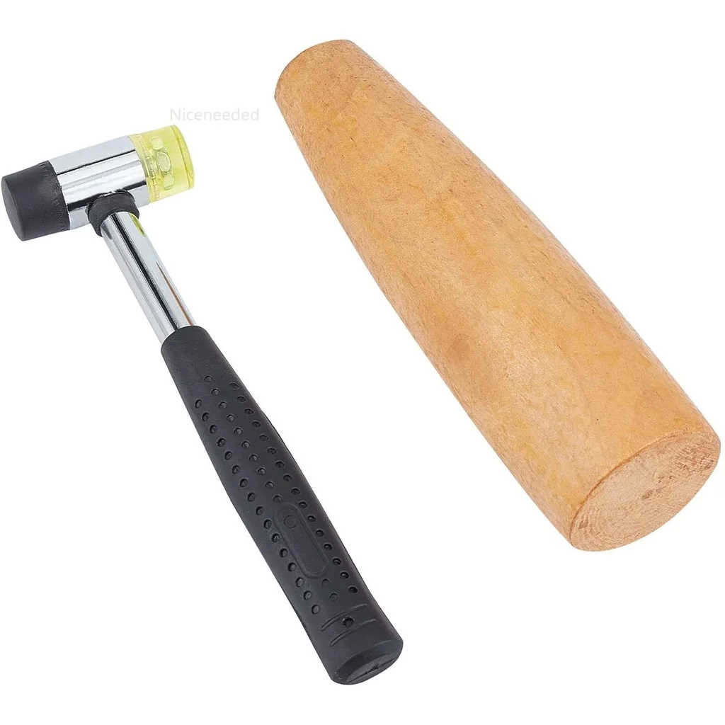 

Wooden Bracelet Sizing Bangle Mandrel Steel Handle Installable Jewelry Making Metal Forming Tool for Jewelry Making