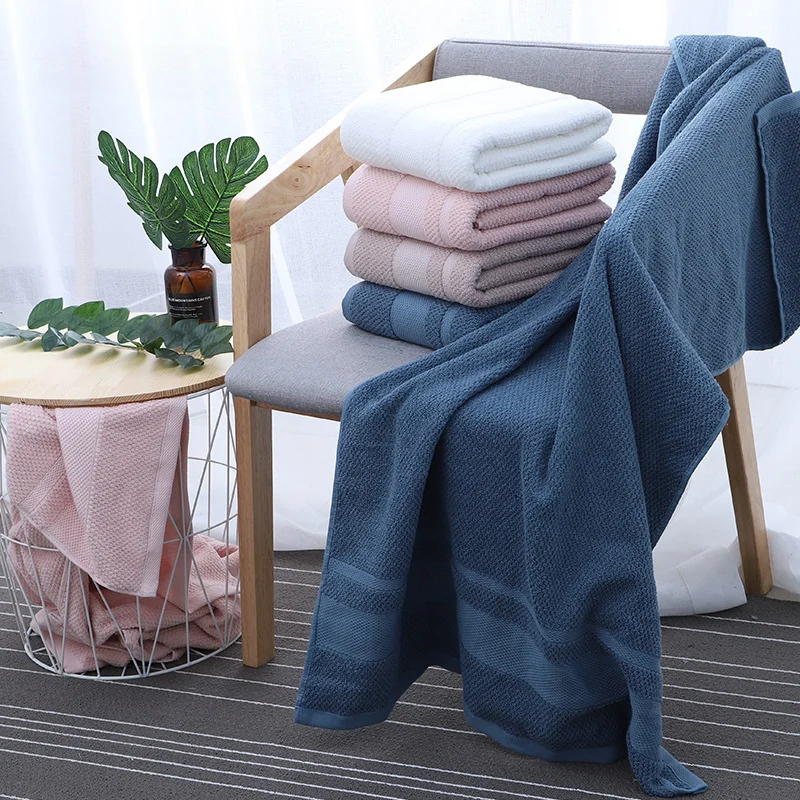

Cotton Bath Towel Absorbent Hair Swimming Home Bathroom Beach Towel