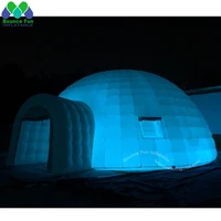 giant portable white inflatable igloo tent outdoor dome event party wigwam with air blower for advertising and decoration