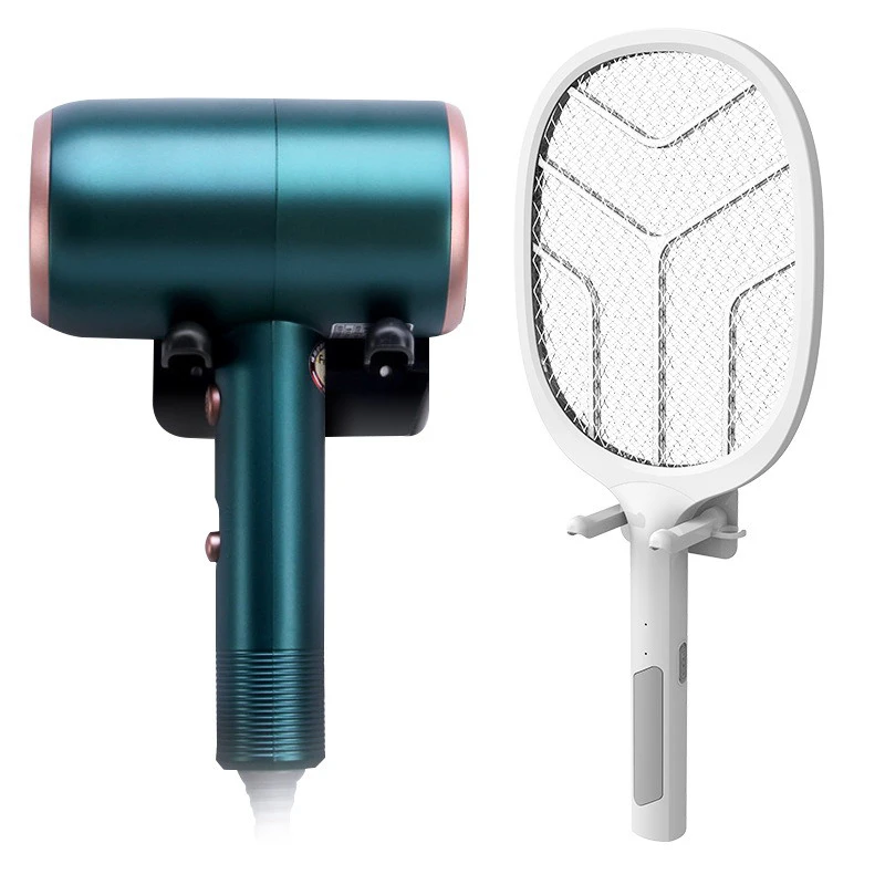 

Multifunctional Hair Dryer Holder Rack Bracket Organizer For Punch-free Wall Mount Storage Rack Hair Dryer Hanger Phone Bracke