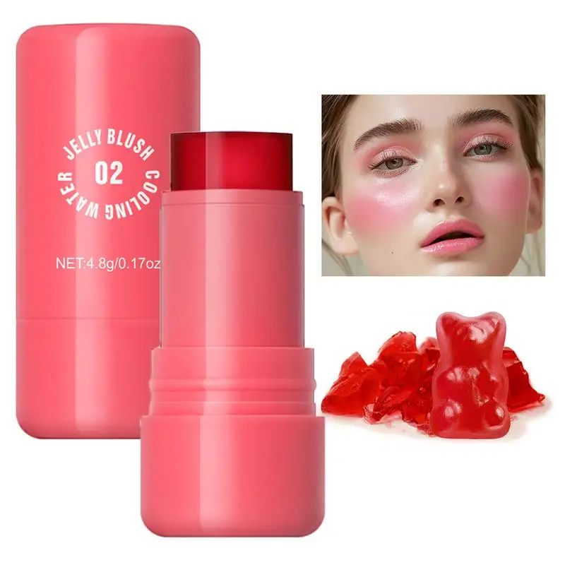 Молоко желе блестящие губы и щеки пятна тинт для щек встроенная Акварельная