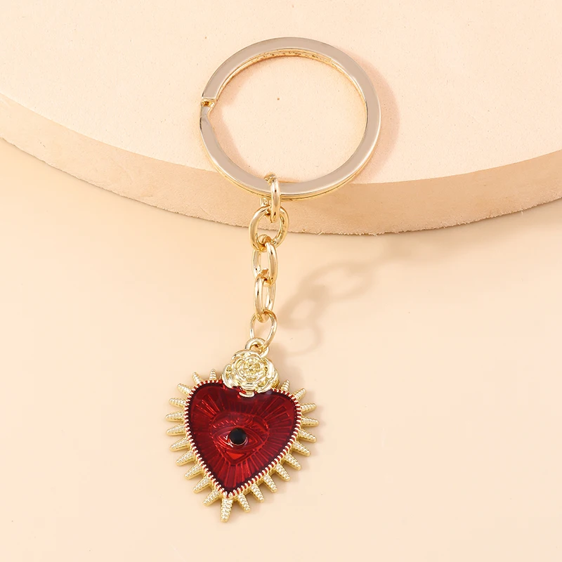 

Cute Love Heart Keychains for Car Key Souvenir for Women Men Handbag Pendants Keyrings DIY Jewelry Accessories