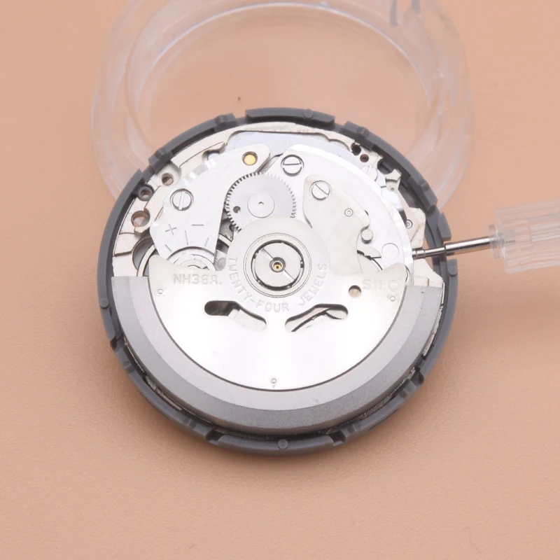 Japan Seiko NH36 NH36A Automatic Movement Crown At 3.0/3.8 Seiko Diving Watch Repair Original New 24 Jewels NH36 Mechanical Movt