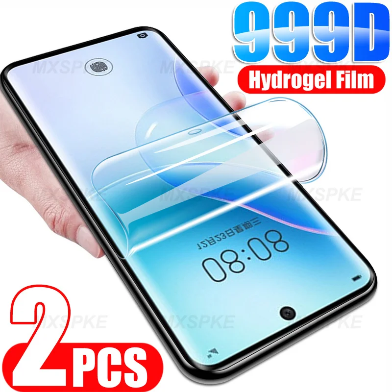 2Pcs Full Hydrogel Film For Huawei Nova 9 8 7 Pro 6 SE 8i 7i Screen Protector on For Huawei Mate 30 20 10 Lite 40 Pro 20X Film