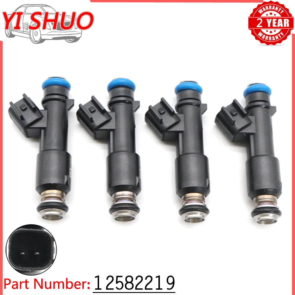 

4pcs Car Fuel Injectors Nozzle 12582219 For Chevrolet Cobalt 2005-2010 for Pontiac Pursuit G5 2007-2010 2.2L 25362871