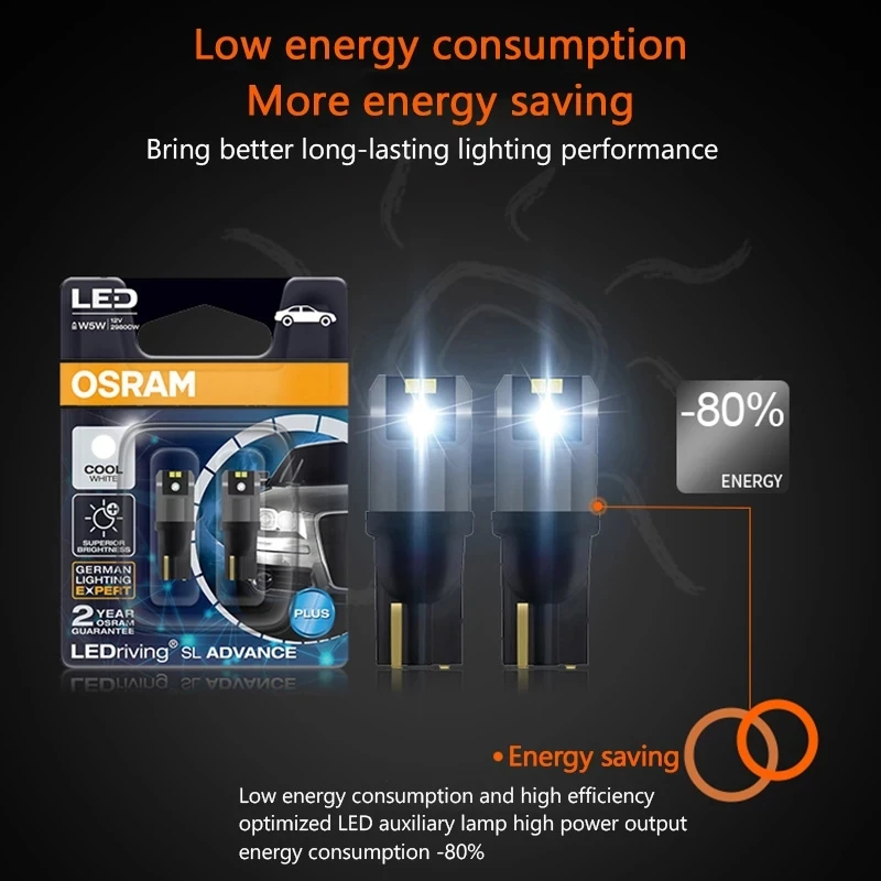 Светодиодсветодиодный лампы OSRAM T10 W5W 194 светодиодсветодиодный сигнальные 6000K
