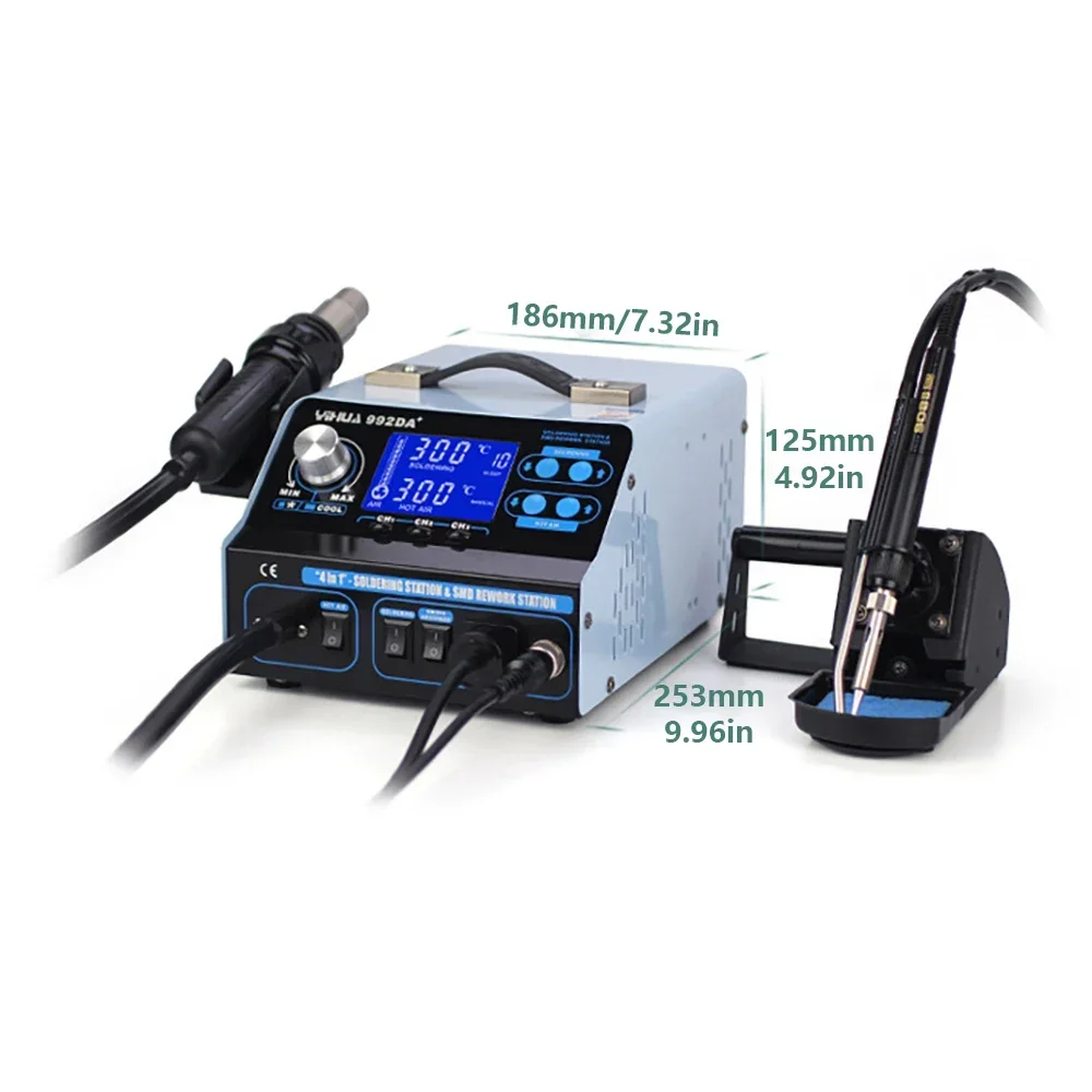 Паяльная станция 992DA + BGA паяльная SMD цифровая сварочная пушка горячего воздуха