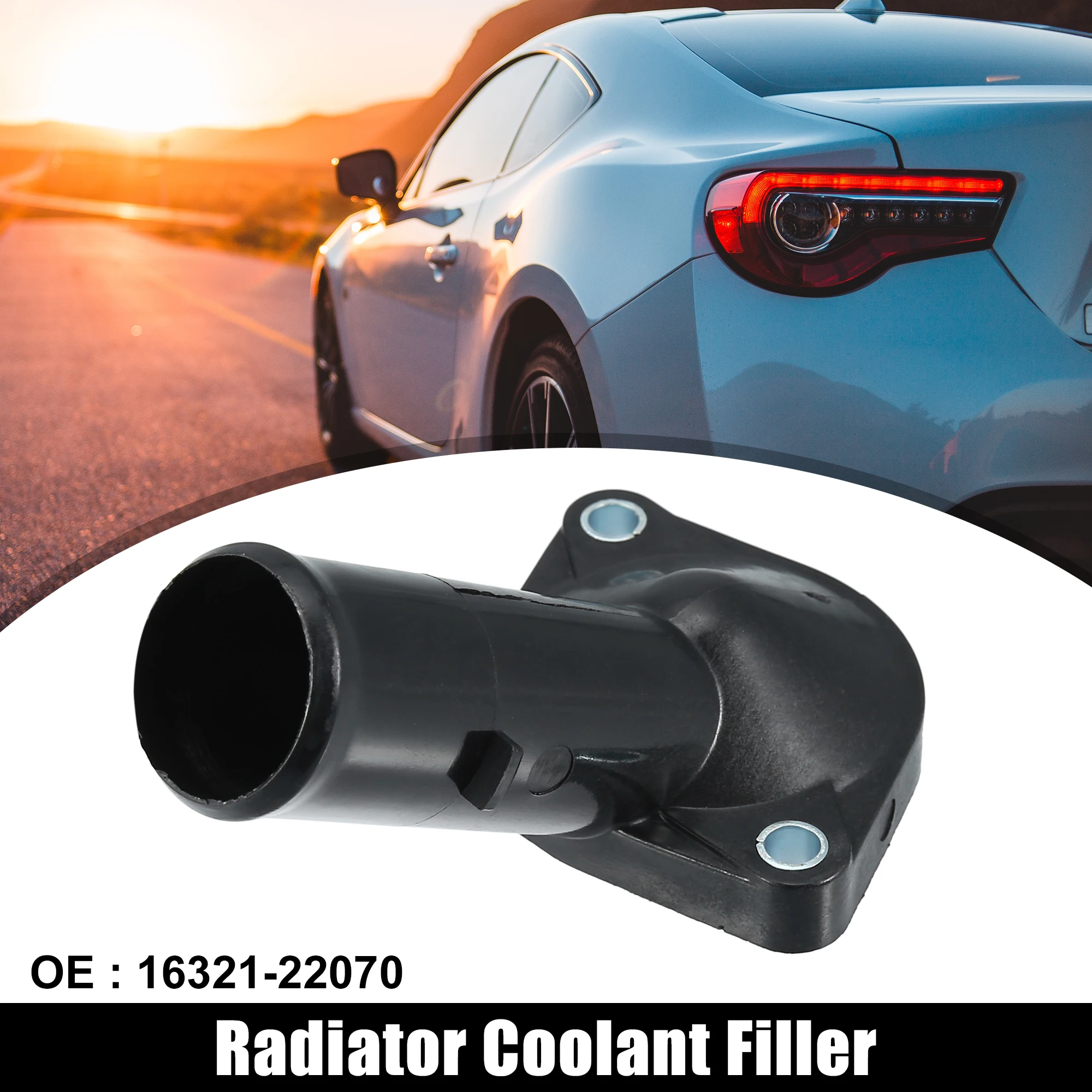 

X Autohaux Auto Engine Radiator Coolant Filler Water Thermostat Housing 16321-22070 for Toyota Corolla Spyder Car Accessories