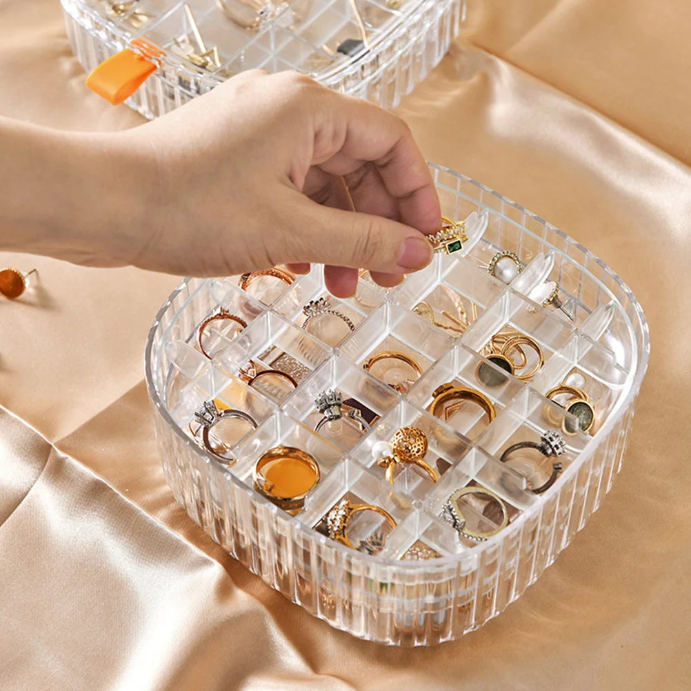 Jewelry Box Storage Travel Organizer Display Case Compartment Holder Smallmini Portable Bead Earring Containers Girls