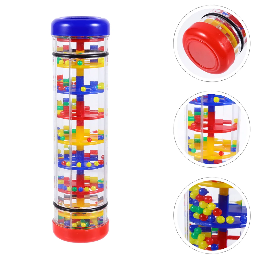 

2 Pcs Rain Speaker Children Cognitive Toy Musical Instrument Rainmaker Plastic Rainstick