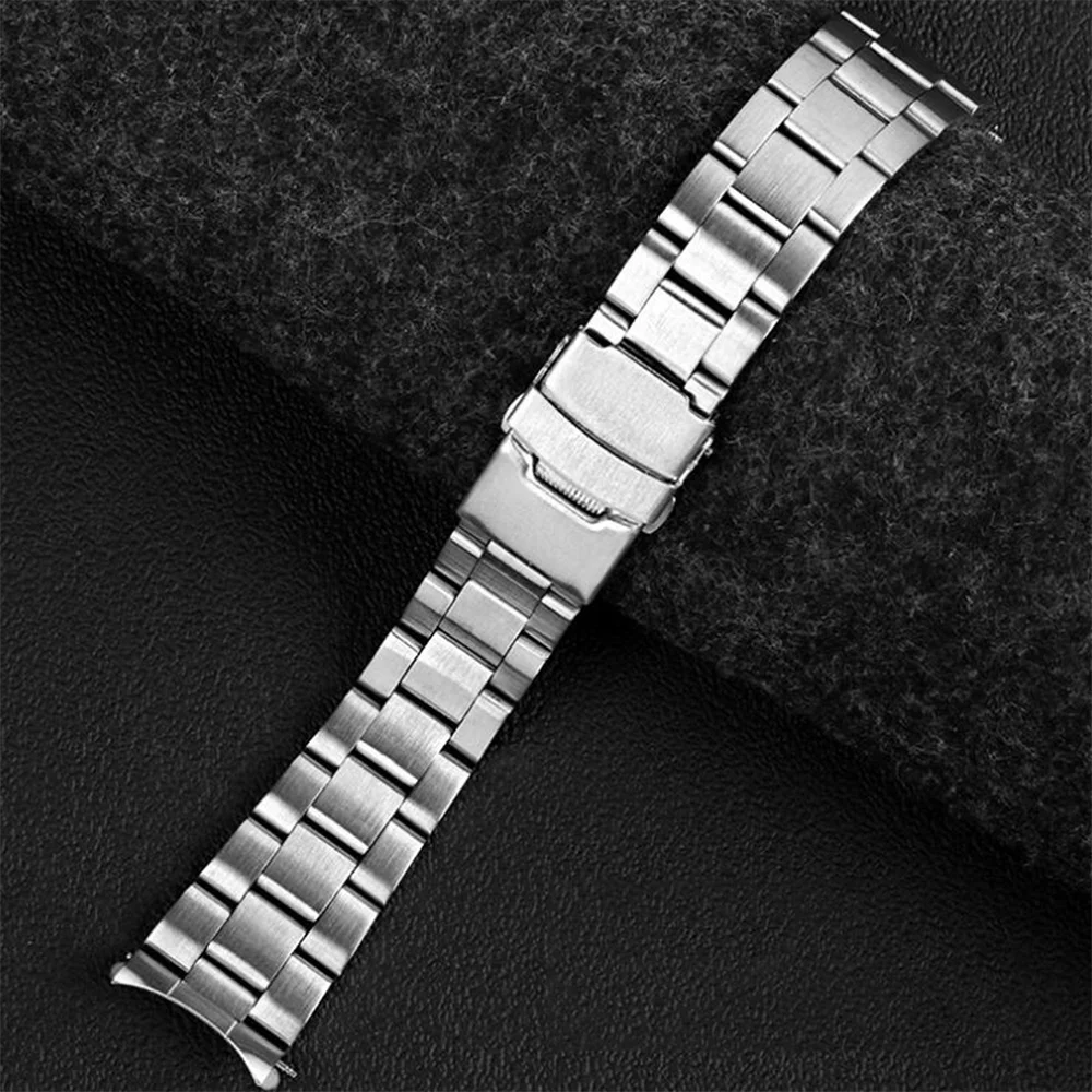 Ремешок для часов серебристый из нержавеющей стали 20 мм 22 мужчин SKX007/ 009 SKX173/ 175/ A35