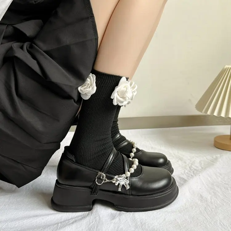 Женские повседневные туфли на платформе искусственная кожа толстая подошва