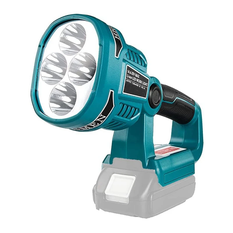 

For Makita Battery LED 14.4V 18V 20V Light 12W Handheld Flashlight BL1860 Outdoor LED Work Light Spotlight