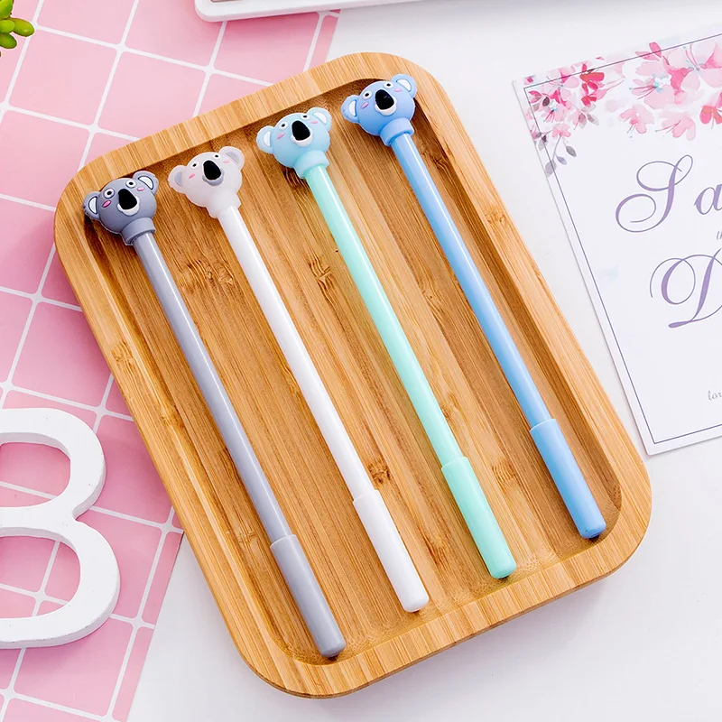 

Creative Cartoon Cute Koala Animal Gel Pen Black Student Stationery Gel Pens Kawaii School Supplies Pen