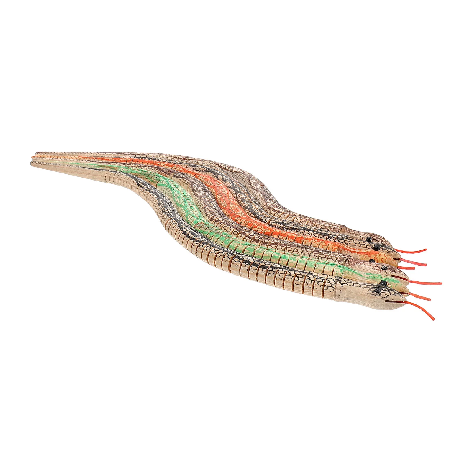 

6Pcs Tricky Playthings Snake Prank Tricky Wooden Snake for Decoration Party
