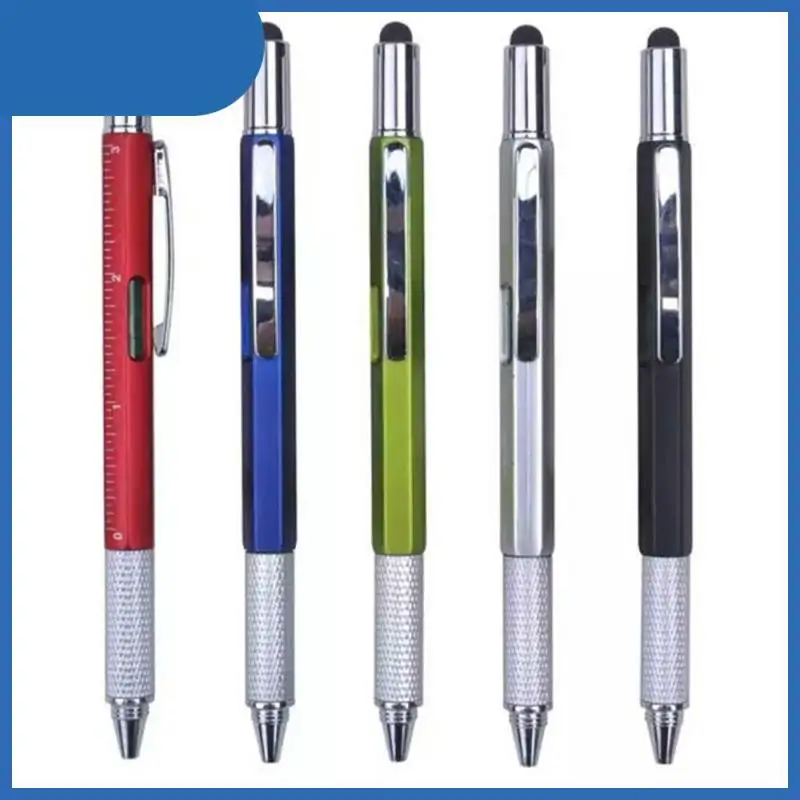 

4 In 1 Screwdriver Ballpoint Pen Scale Pen Ruler Repair Screwdriver Pen Hand Tool Supplie Stationery Pens Woodworking Ship Free