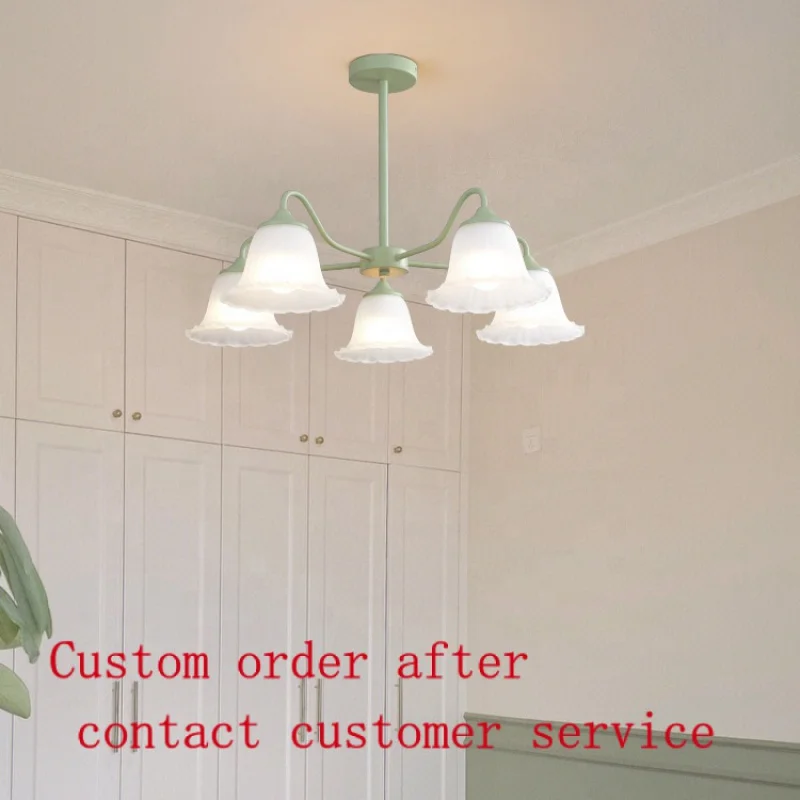 

Nordic Simple Modern Living Room Bedroom Luxury Decor Led Magic Beans Iron Chandeliere