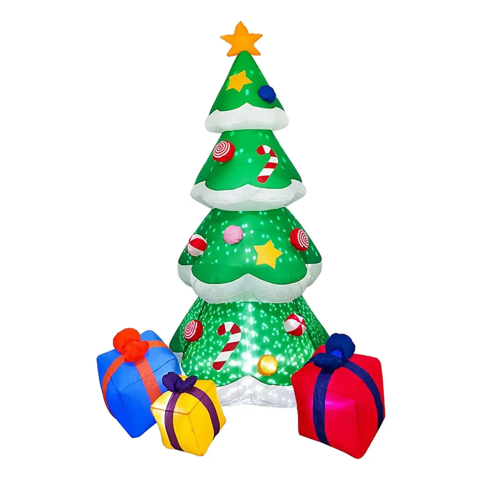 

Inflatable Christmas Tree Giant Xmas Tree Christmas Inflatable Decoration 2.1M Luminous Toy for Porch Lawn Yard Wedding Holiday