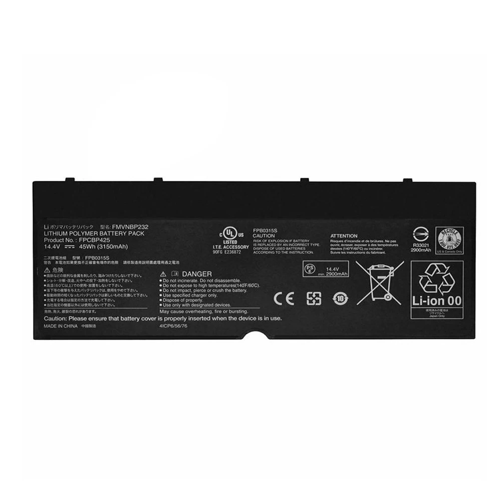 Аккумулятор FMVNBP232 FPCBP425 для ноутбука Fujitsu Lifebook T904 U745 T935 T936 14 4 В 45 Вт/ч 3150 мАч