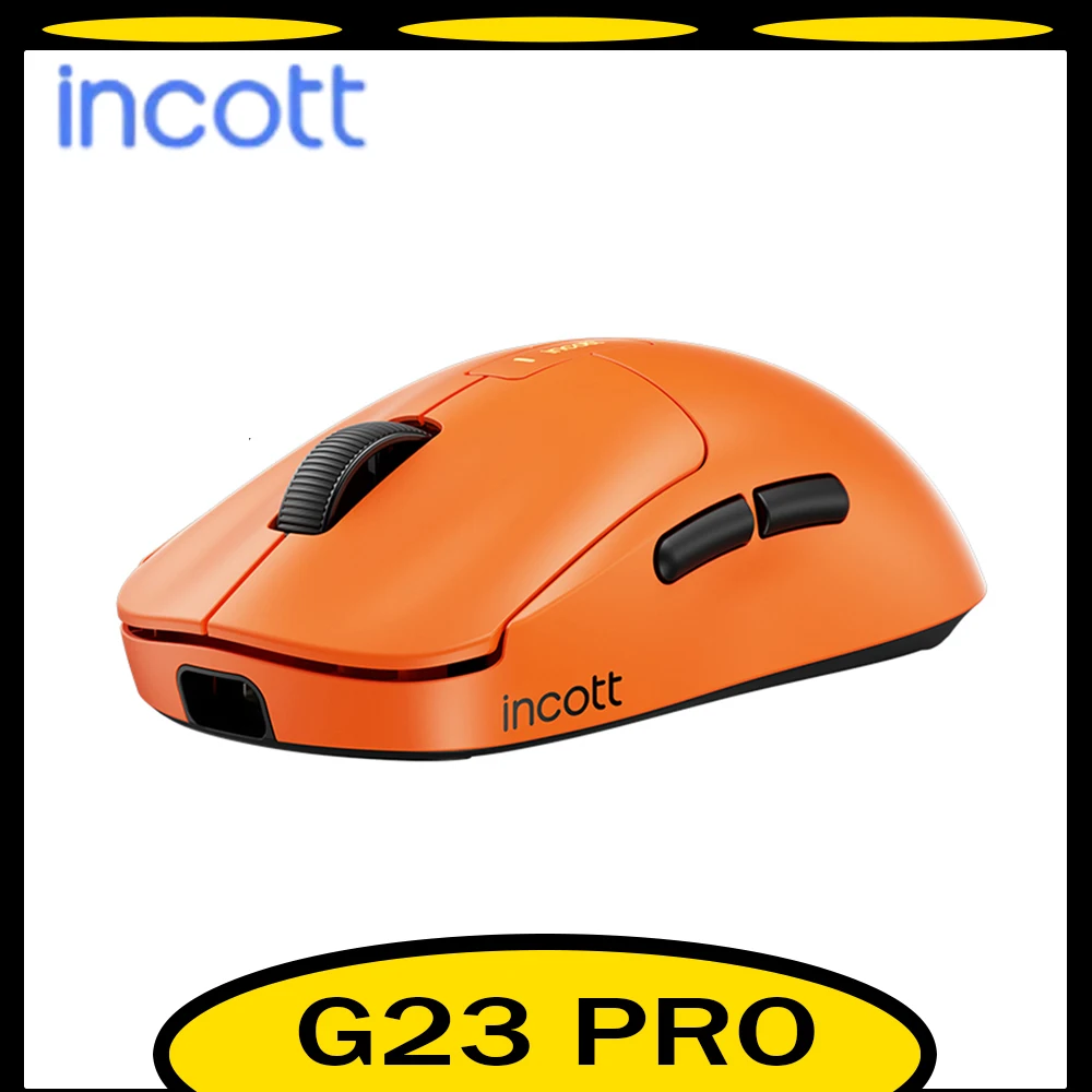 Фото Беспроводная мышь Incott G23 Pro, двойной режим, 8k, горячая замена, быстрая зарядка Paw3950, игровая мышь на заказ, эргономичная игровая мышь, аксессуары для ПК, геймера, подарок №1