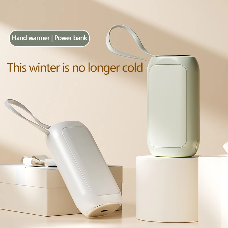 Портативная Мини-грелка Для Рук 8000 Мач Двухрежимная Usb-грелка И Внешняя Батарея