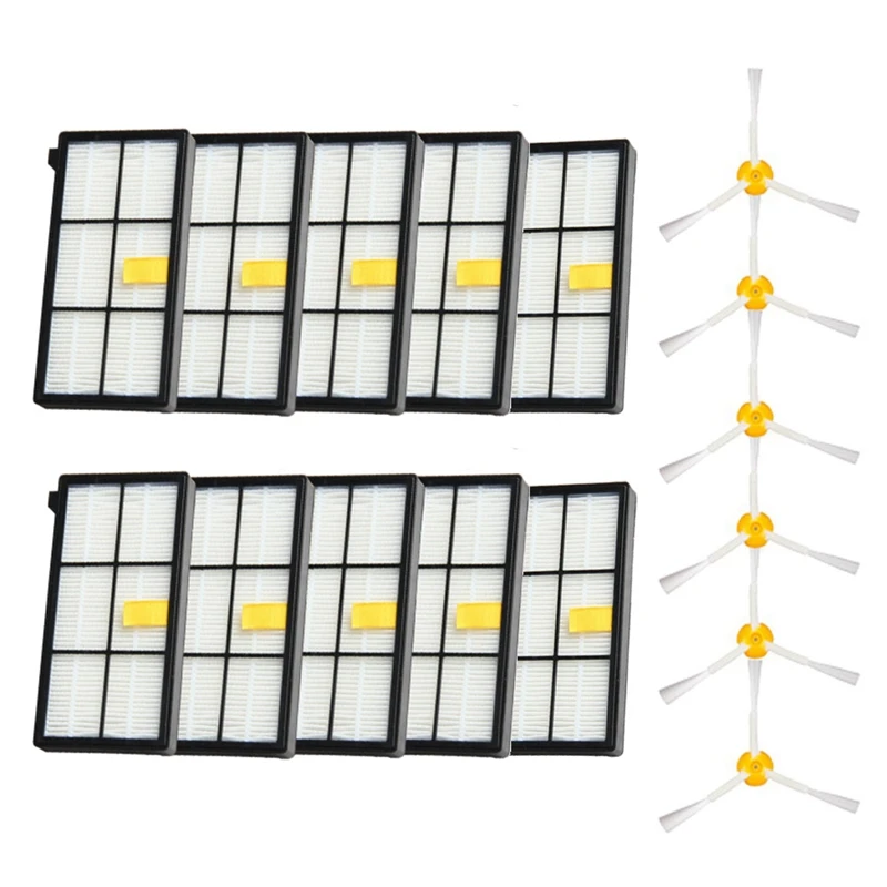 

Аксессуары для робота-подметания, набор боковых щеток с фильтром, подходит для Irobot Roomba 860 980