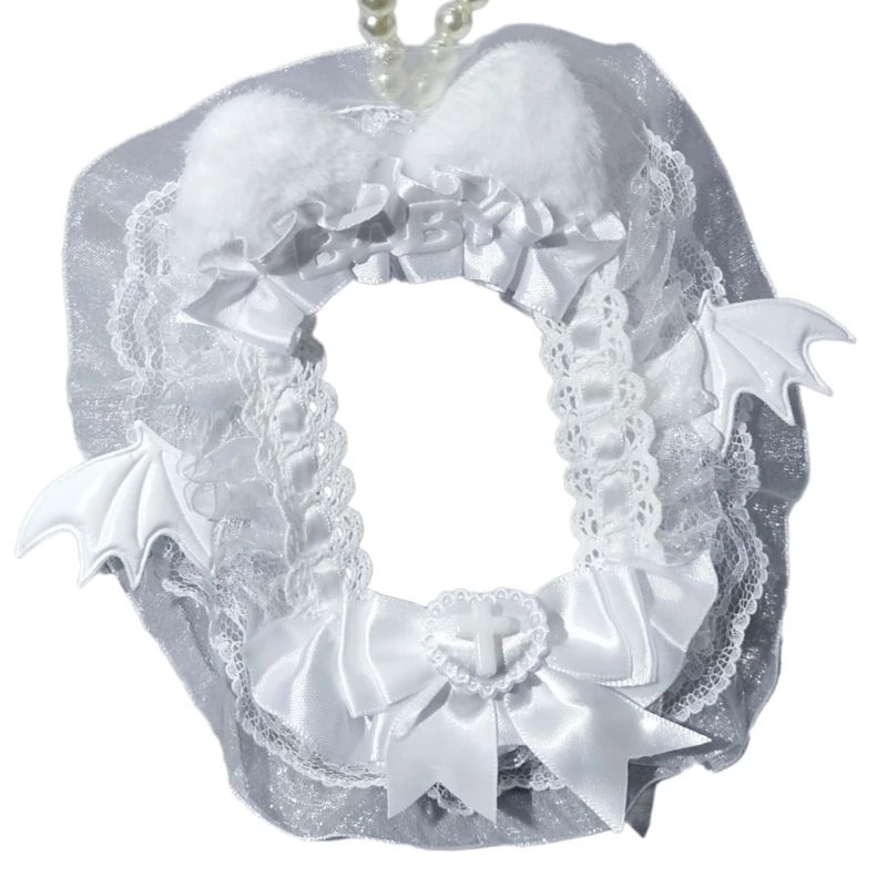 Держатель для фотокарт с кошачьими ушками держатель крыльями ангела и цепочкой