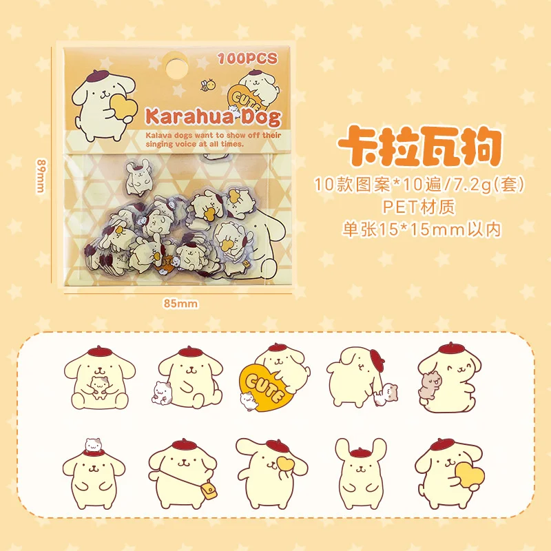 

MINISO наклейки Sanrio Melody Kuromi Cinnamoroll Pochacco