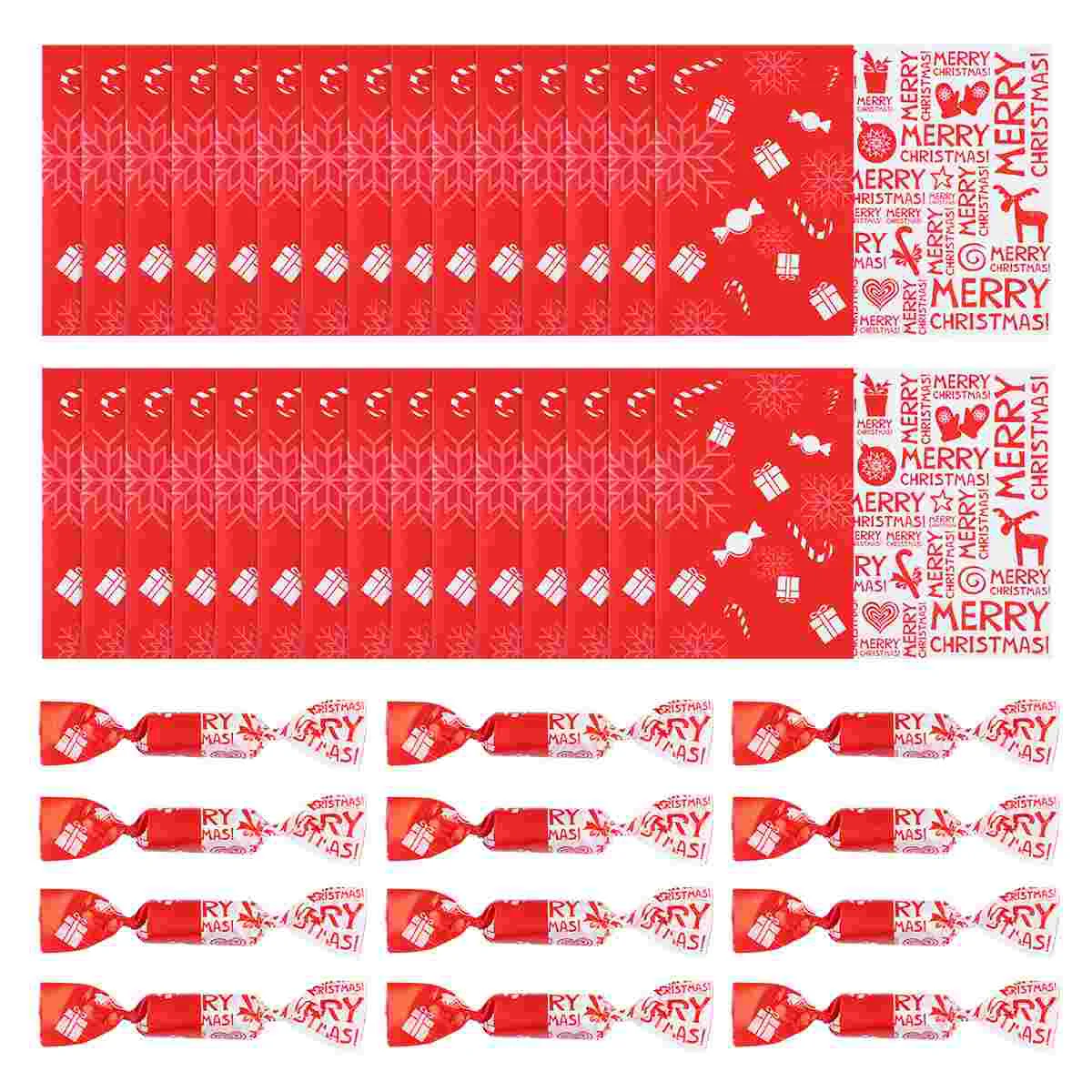 

500 Wrapping Paper for Xmas Chocolate Candy Wrappers Santa Wrapping Paper Caramel Wrappers Wax Paper Sheets