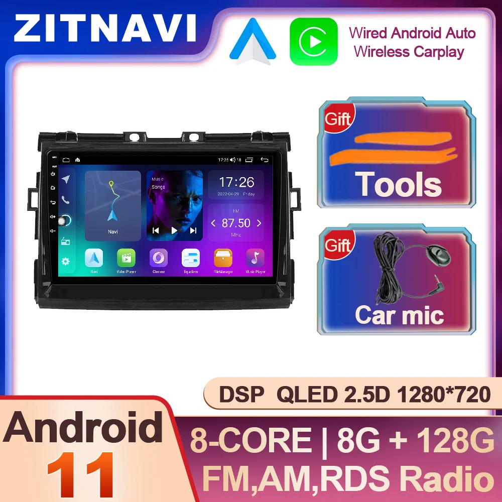 

Android 11 For Toyota Estima Previa Tarago 2006 - 2019 Car Radio Navigation GPS DSP Stereo BT 4G LTE SWC ADAS Multimedia Player
