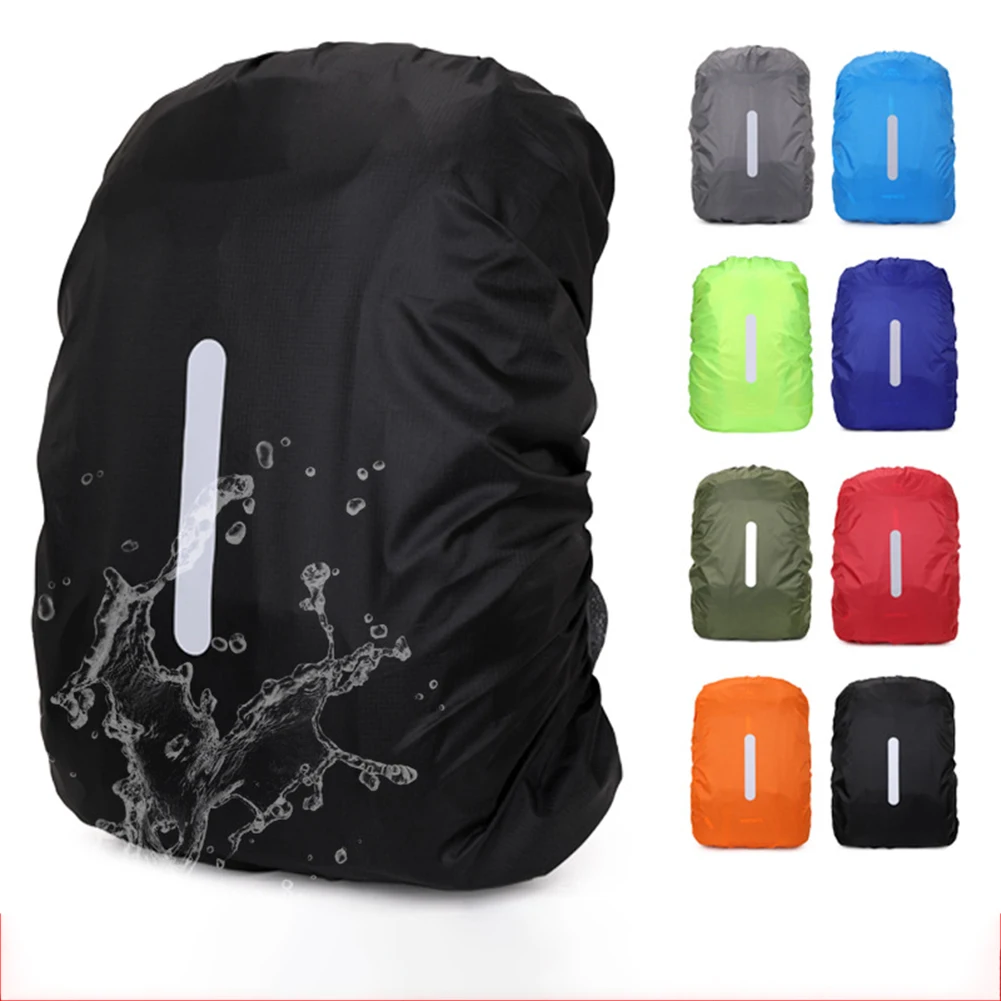 

New Rain Cover Backpack Reflective 45L 60L 70L Waterproof Bag Camo Tactical Outdoor Camping Hiking Climbing Bag Dust Raincover