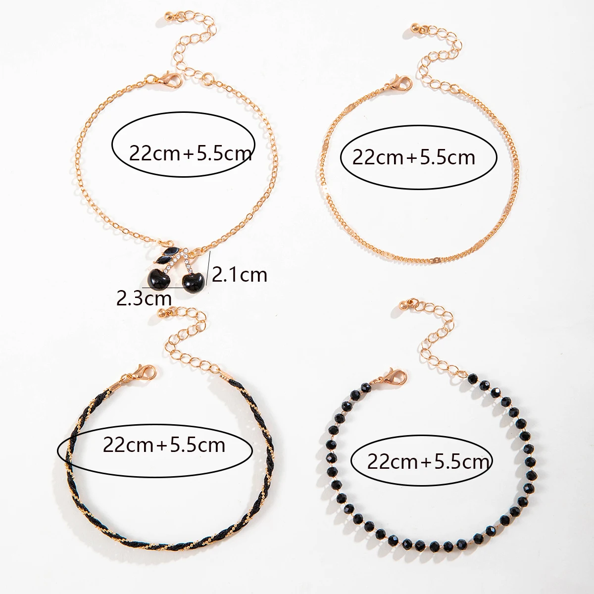 Tocona богемный черный зеленый шнур тканый набор до лодыжки модная многоэтажная