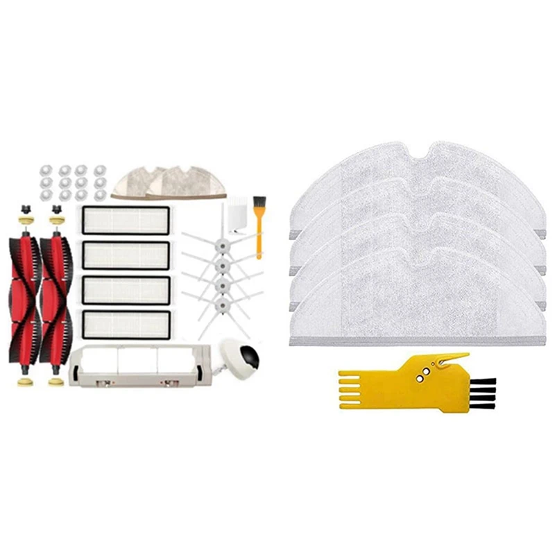 

1 комплект для Xiaomi Roborock S5 Max уборочная машина и Швабра 4X для Roborock S5 S6 S50 E25 E20 E35 Xiaomi Mi Robot