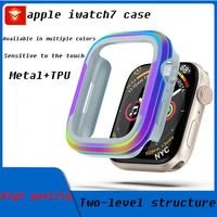 matte case for apple watch 45mm 41mm 38mm 42mm 40mm 44mm hard pc bumper protective cover frame for iwatch se 7 6 5 4 3 2 1