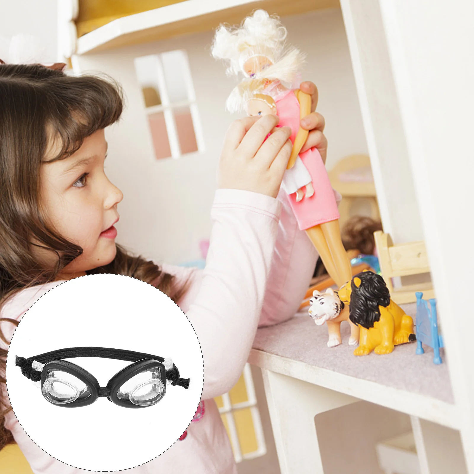 

4pcs Swimming Goggles Dress Up Eyeglasses Costume Accessories