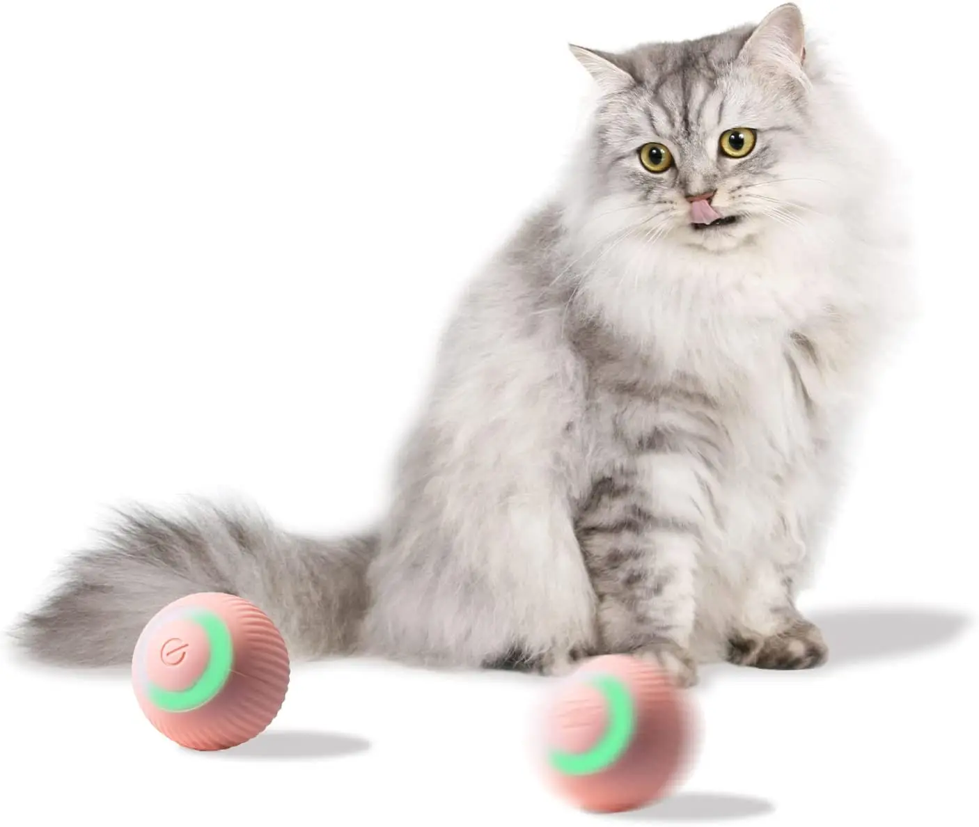 

Automatic Electric Cat Toys Rolling Ball Smart Self-Moving Kitten Toys for Indoor Playing Stimulate Hunting Instinct for Cats