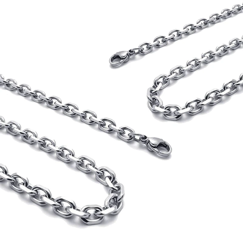 

Бархатная цепочка для ювелирных изделий для мужчин и женщин, ожерелье из нержавеющей стали, серебристого цвета, ширина 3 мм, длина 60 см и 80 см,...