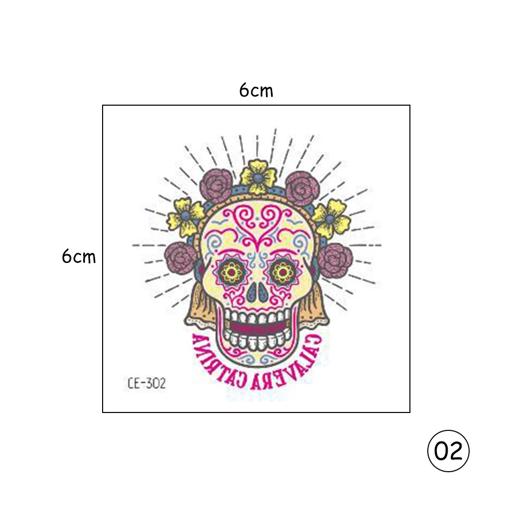 Тату-наклейки на Хэллоуин водостойкие со шрамом зомби временное лицо макияж