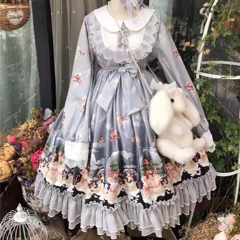 Синее кружевное платье PUNK STYLE GIRL