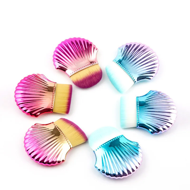 

Mermaid Seashell Makeup Brush Loose Powder Foundation Blush Brush Women Professional Makeup Brush Cosmetic Brush Beauty Tools