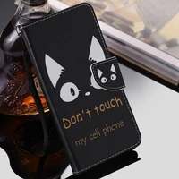 cat animals book cases for samsung galaxy note 9 8 5 4 s10e s10 plus s9 s8 s7 s6 edge s5 mini fundas card slot stand covers e06z