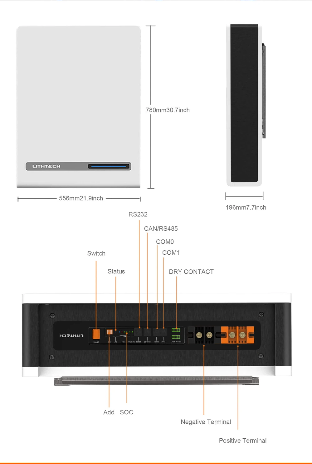 Для безсетевой солнечной системы с циклом 6000 литиевая батарея LifePO4 15 кВт/ч 48 В 51 2 в
