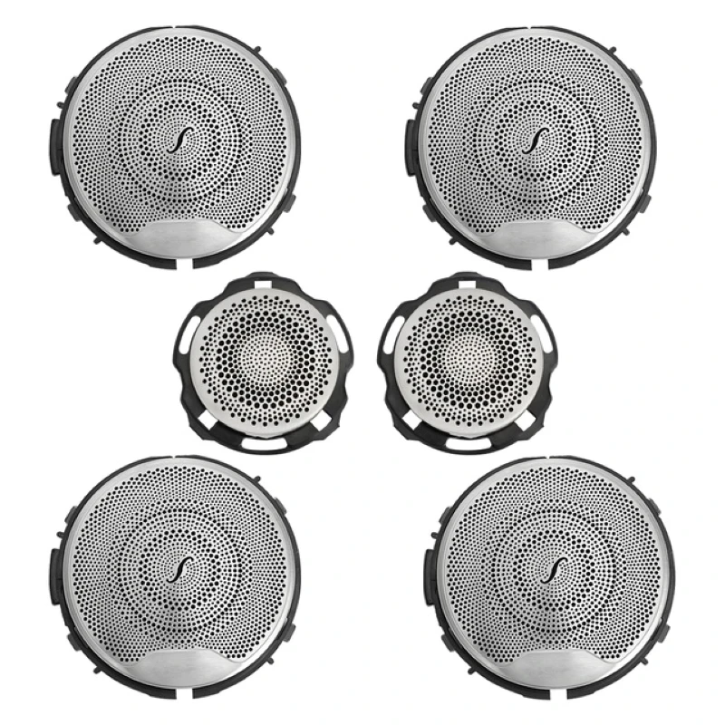 

6 шт., крышки для автомобильных динамиков Mercedes-Benz C GLC E-Class W205 W213 X253 2015-2021